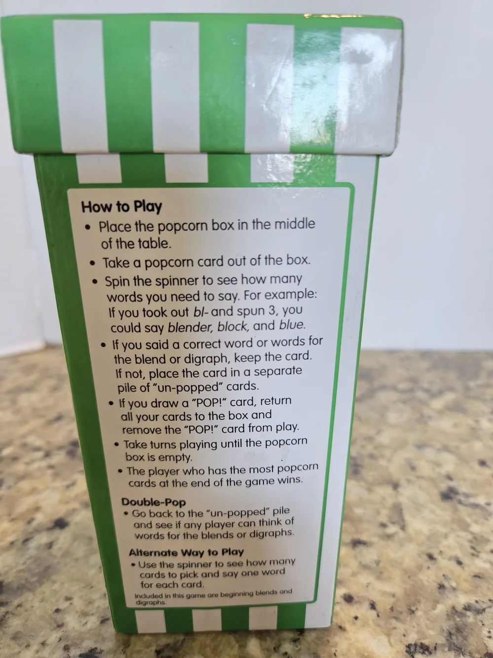 Learning Resources Pop for Blends Game Ages 6+ Grades 1+ Reading Homeschool